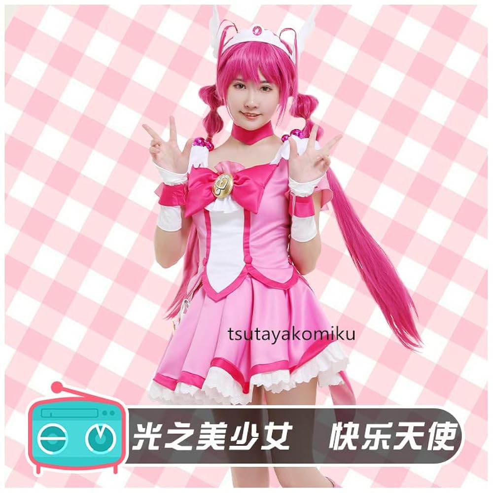 スマイルプリキュア　キュアハッピー　コスプレ衣装 Amazon.co.jp: shop2019コスプレ衣装スマイルプリキュア風